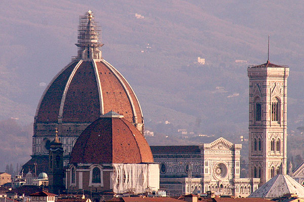 Duomo Cathedral (600Wx400H) - Picture of Duomo Cathedral  taken from the tenth floor of a building located in Novoli district - (Photo by Marco De La Pierre) 