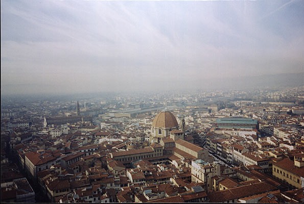 View from the Duomo (595Wx400H) - Taken from the top of the Duomo of San Lorenzo 